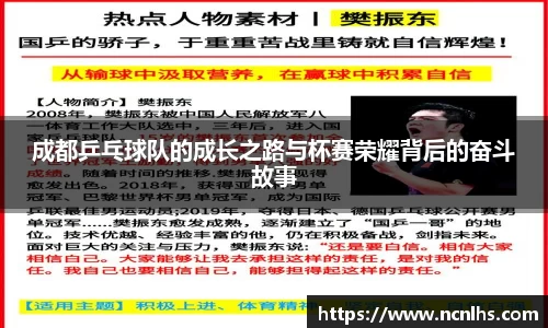 成都乒乓球队的成长之路与杯赛荣耀背后的奋斗故事